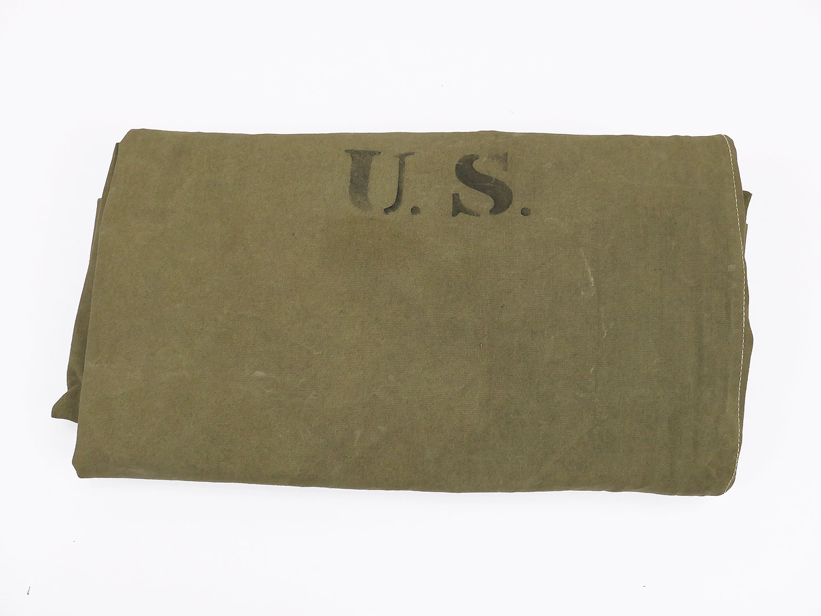 P1669382 Original US Army WW2 khaki Zeltplane Zelt Shelter Zeltbahn