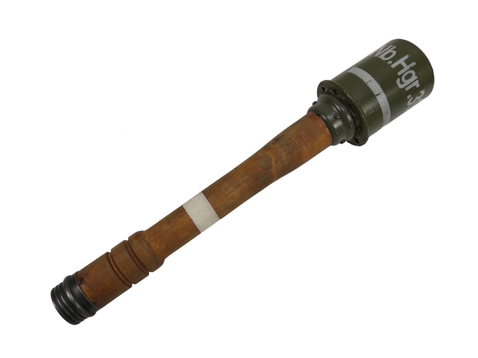 Einzelstück Wehrmacht M39 Deko Nebel Stielhandgranate Stielgranate teilzerlegbar - Holz / Metall