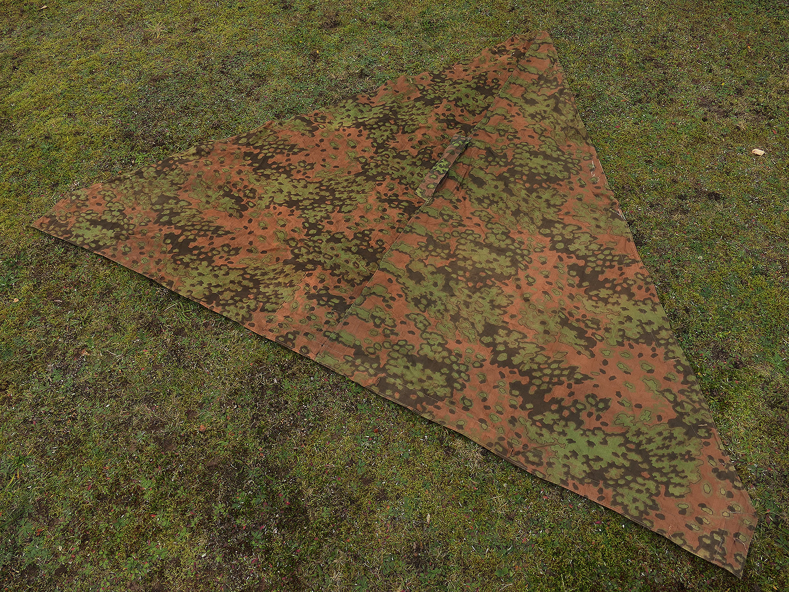 Waffen SS Original Zeltplane Eichenlaub B Zeltbahn Tarnzeltbahn LETZTE FERTIGUNG ohne Ösen