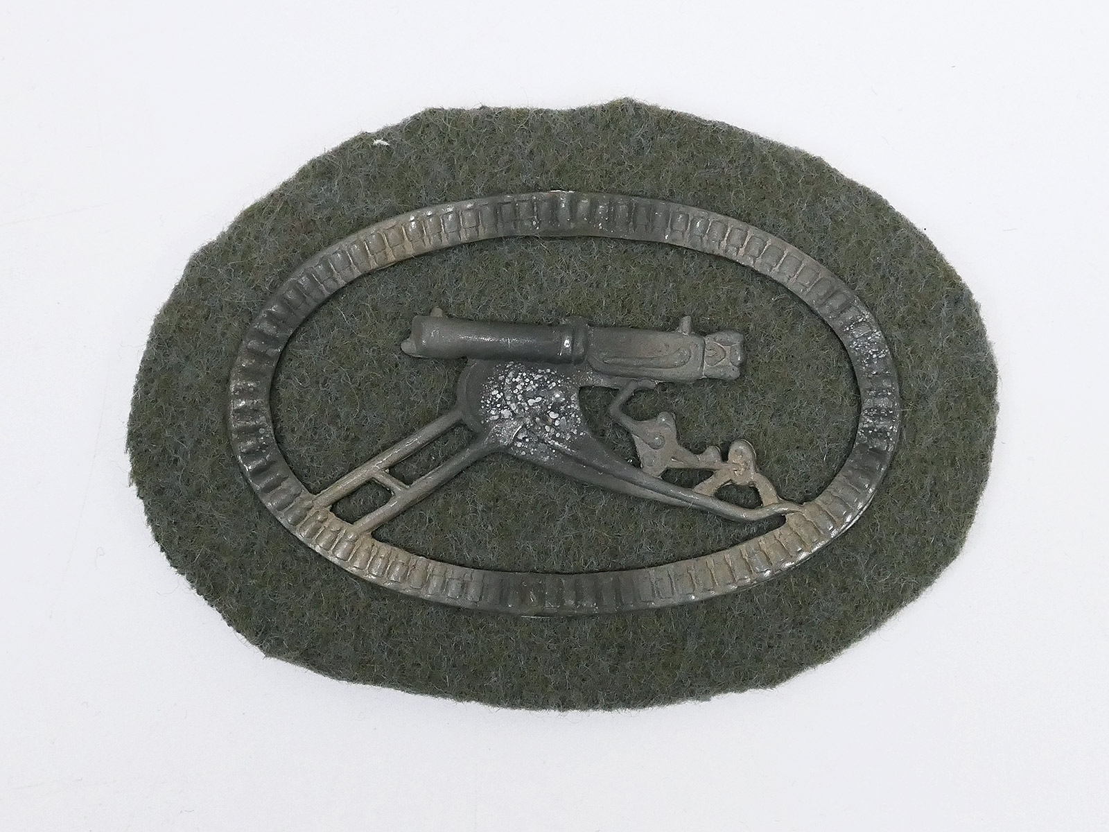 #C Kaiserlich Feldbluse Ärmelabzeichen Maschinengewehr MG 08/15 WK1 FEINER Stoff