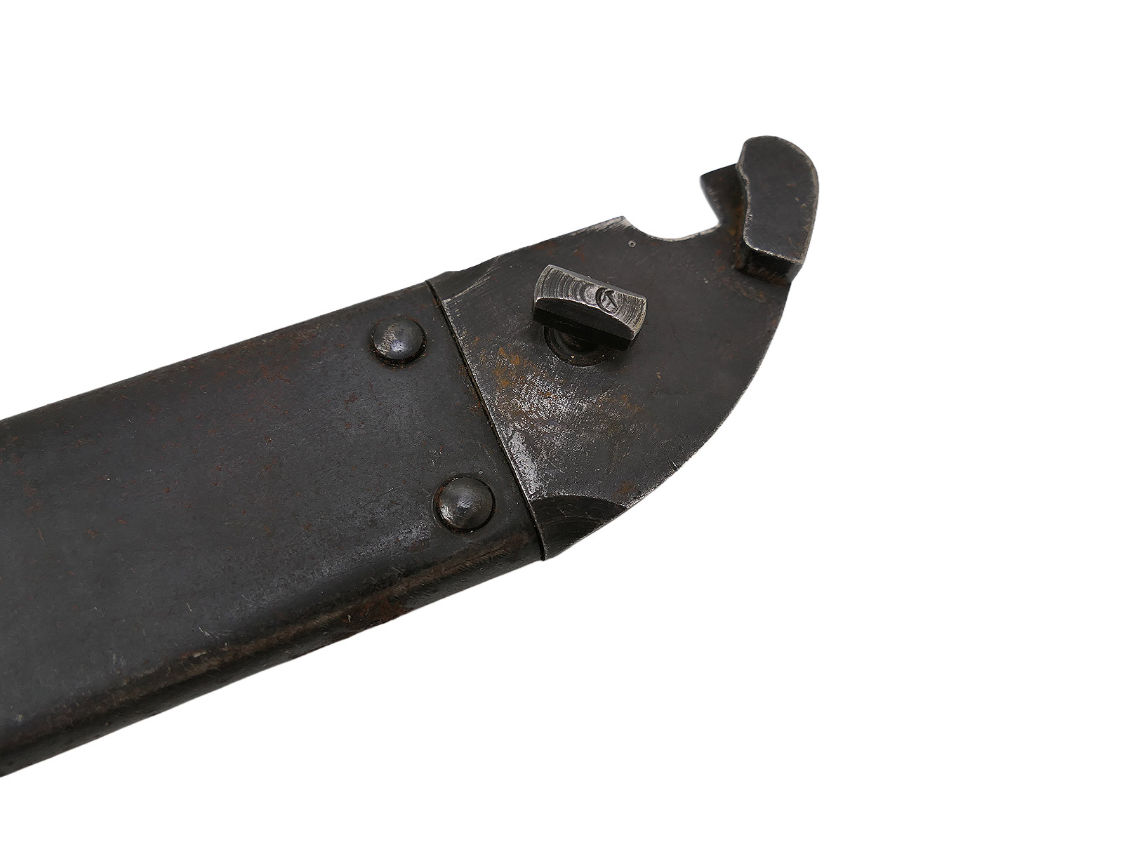 Original NVA Seitengewehr / Bajonett AK47 AK74 Kalaschnikow Schwarzer Plastegriff mit Drahtschneider