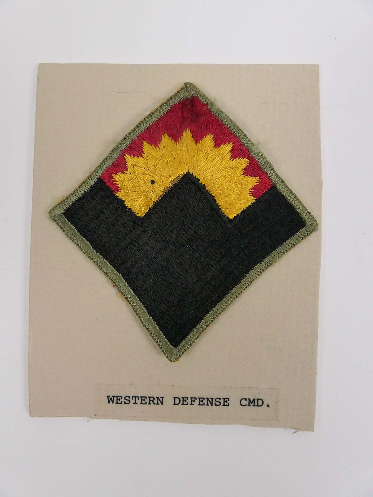 Original US ARMY WW2 Abzeichen Badge Western Defense Command Patch - U.S. Command / Special Units