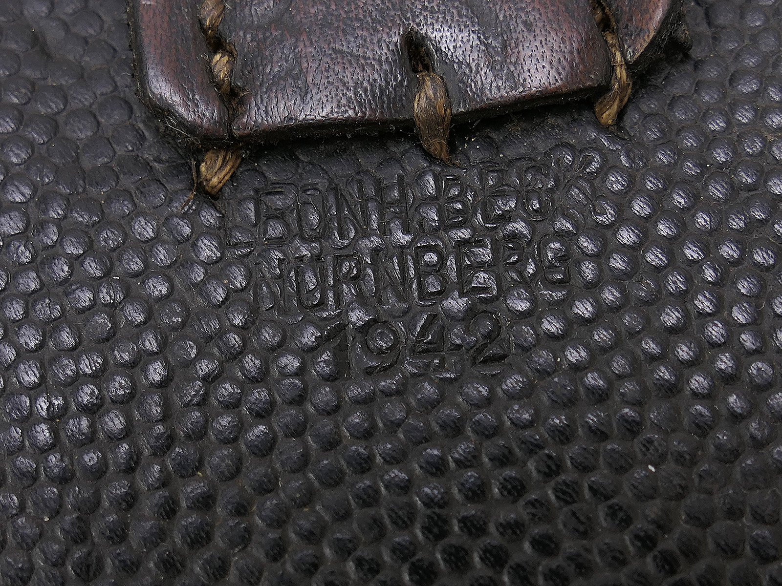 Einzelstück - Wehrmacht K98 3er Patronentasche schwarz ORIGINAL mit Hersteller 1942 COLLECTION