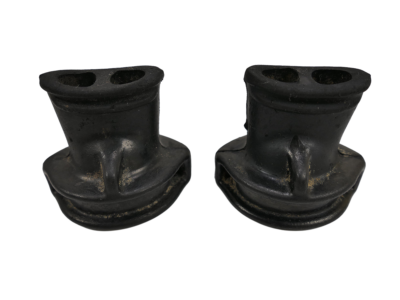 2x Original Wehrmacht / Kriegsmarine Mundstück / Aufsatz für Gasmaskenfilter