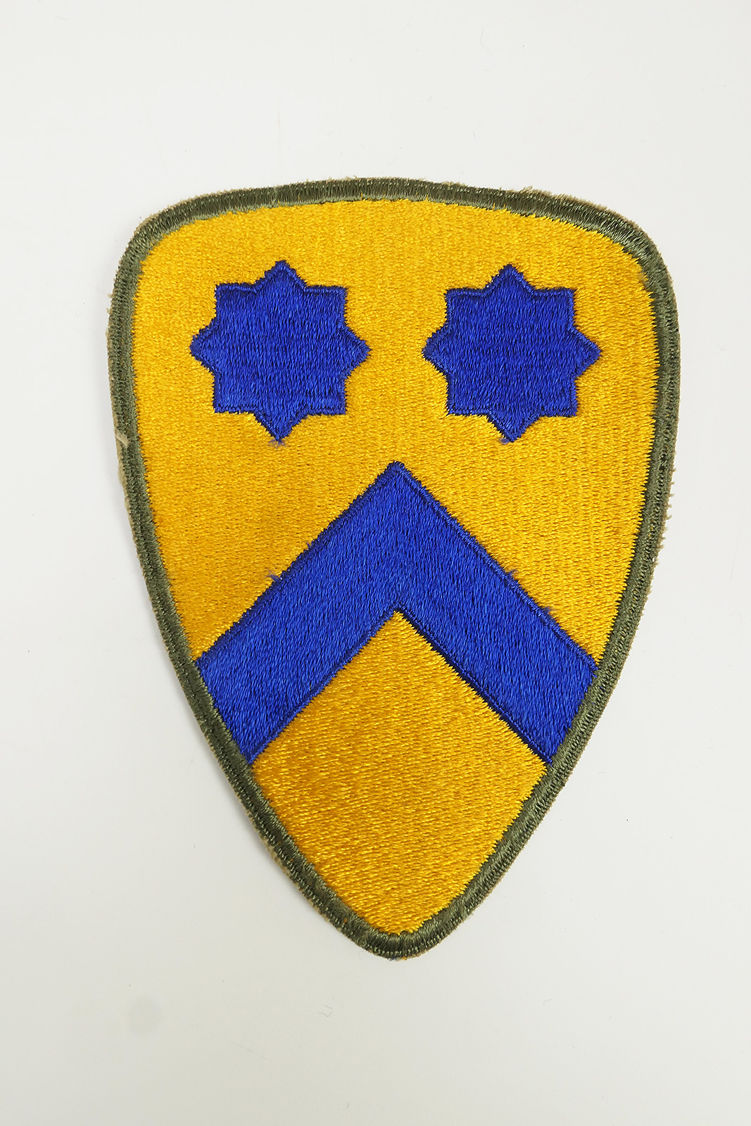 P1560171 WW2 US ARMY 2nd Cavalry Division Patch Cut Edge