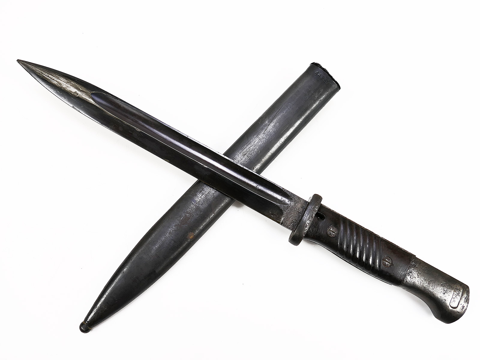 Wehrmacht Bajonett M84/98 W.K.C. Karabiner K98 / Seitengewehr mit Scheide