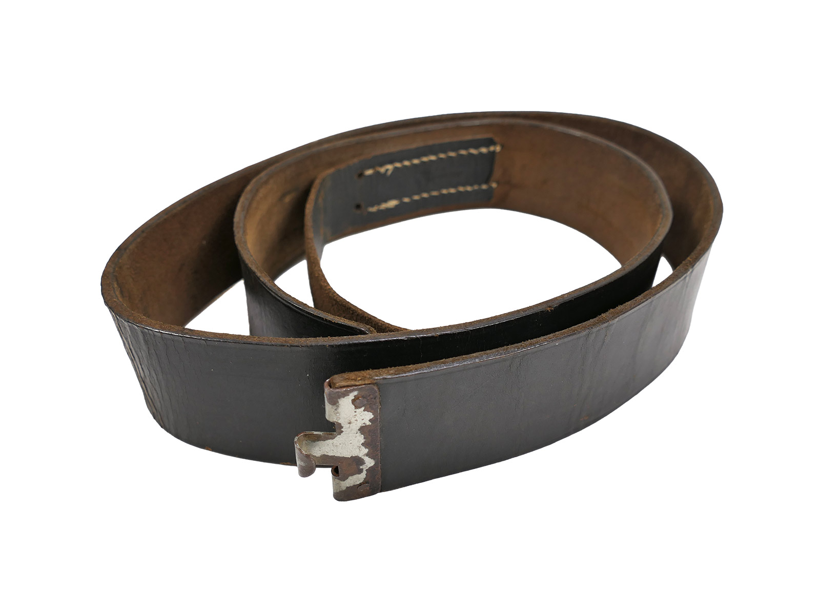 Vintage Leder Koppel / Koppelriemen Lederkoppel 104cm COLLECTION BATTLE WORN