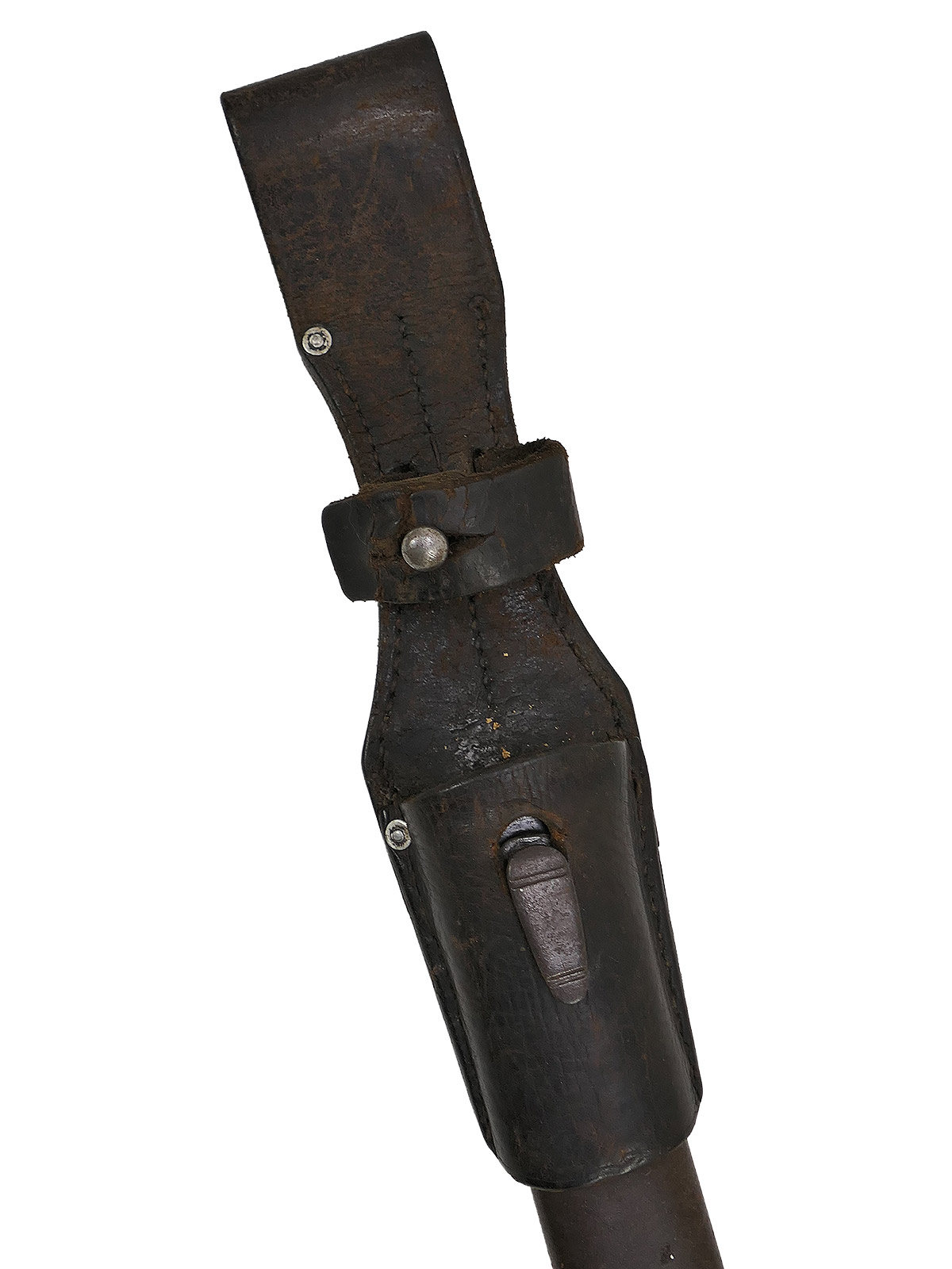 SET Wehrmacht Bajonett M84/98 Karabiner K98 / Seitengewehr mit Scheide + Koppelschuh BATTLE WORN