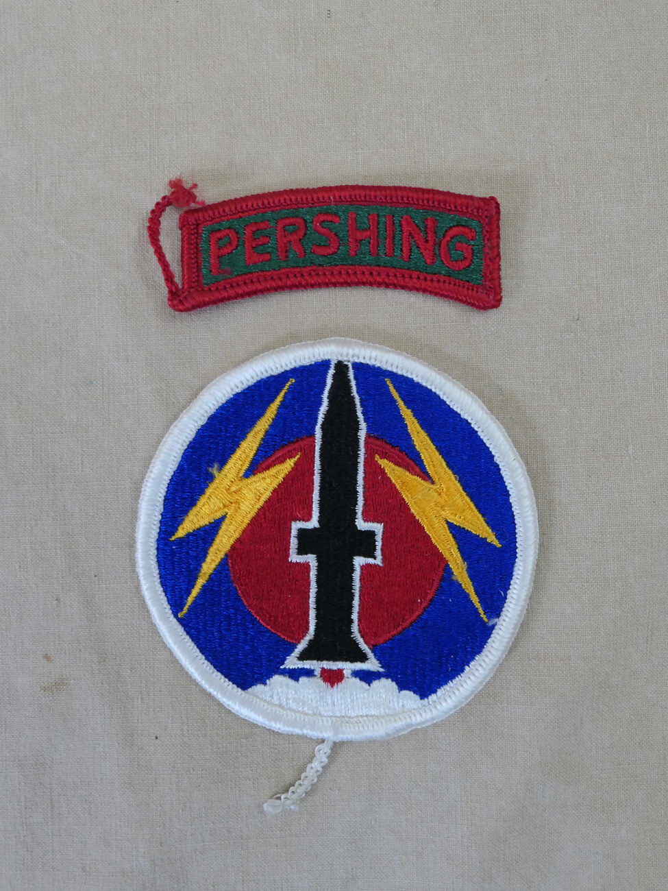 US Abzeichen Patch 56th Artillery Brigade & PERSHING TAB COLOR