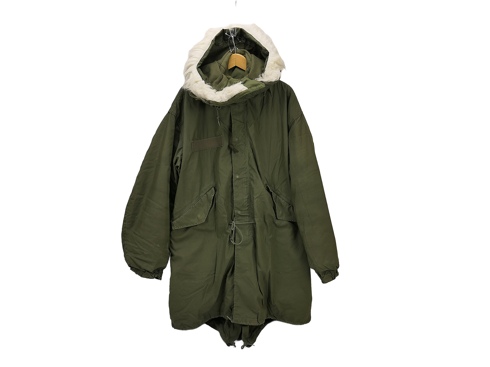Vintage US ARMY M65 Fishtail Parka Extreme Cold Weather mit Liner + Kapuze Gr. Large