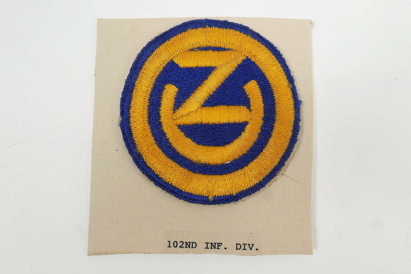 Original US ARMY WW2 Infanterie Divisionsabzeichen Patch - 102th Infantry
