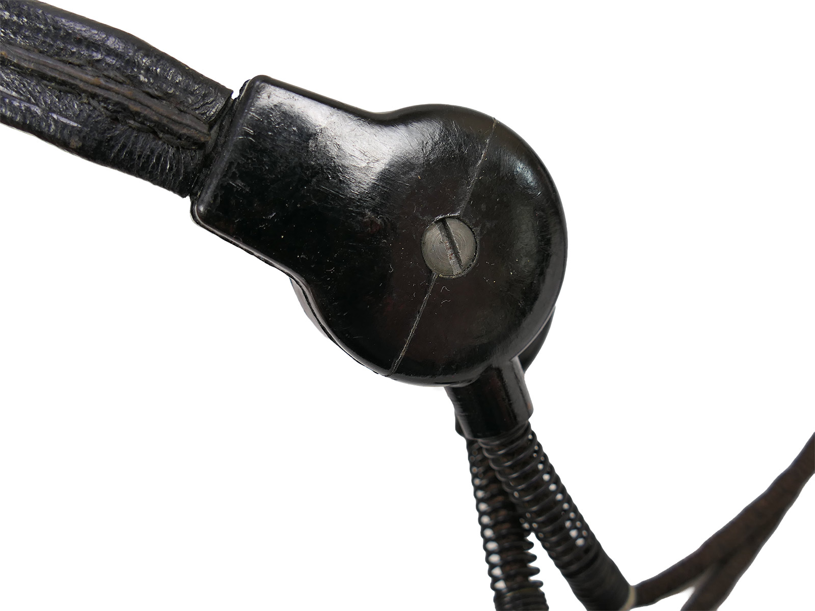 Wehrmacht Waffen SS Panzer Kehlkopfmikrofon mit Umschalter Schaltkasten Funkgerät #2