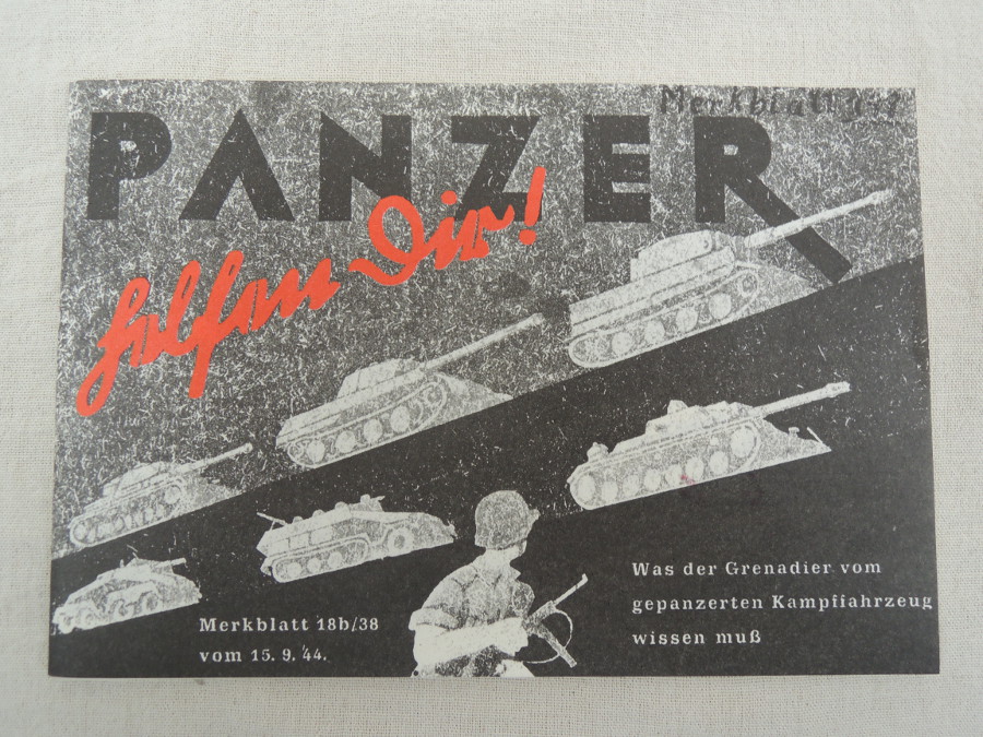 Panzer helfen Dir !  Was der Grenadier vom gepanzerten Kampffahrzeug wissen muss Fibel 1944