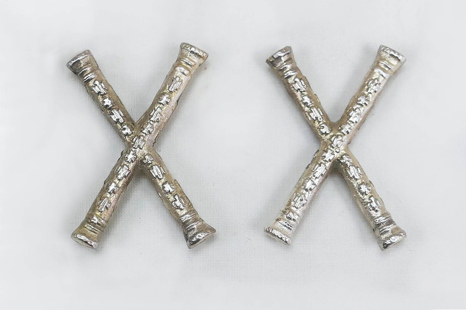 Generalfeldmarschall Metallauflagen Marschallstab für Schulterstücke GFM Schulterklappen 1xPaar
