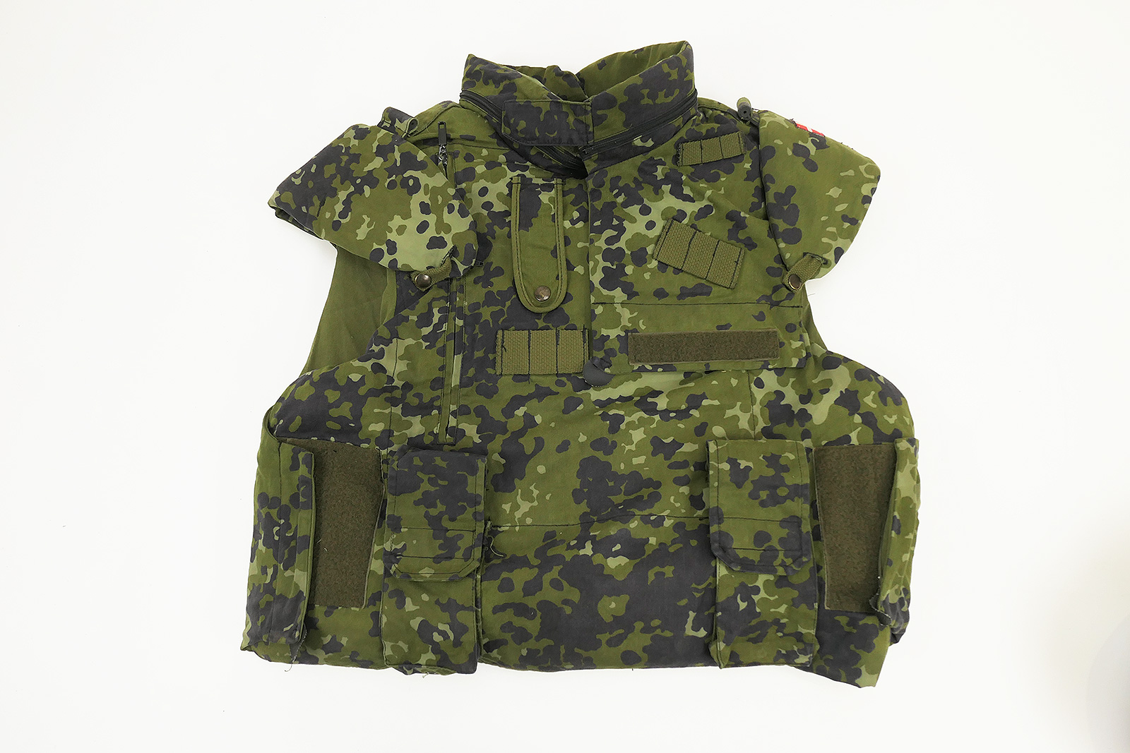 P1390674BNW20EYtayxIx Dänische Flecktarn Splitterschutzweste mit Schutzplatten - Fragmentation Protective Vest Dänemark L