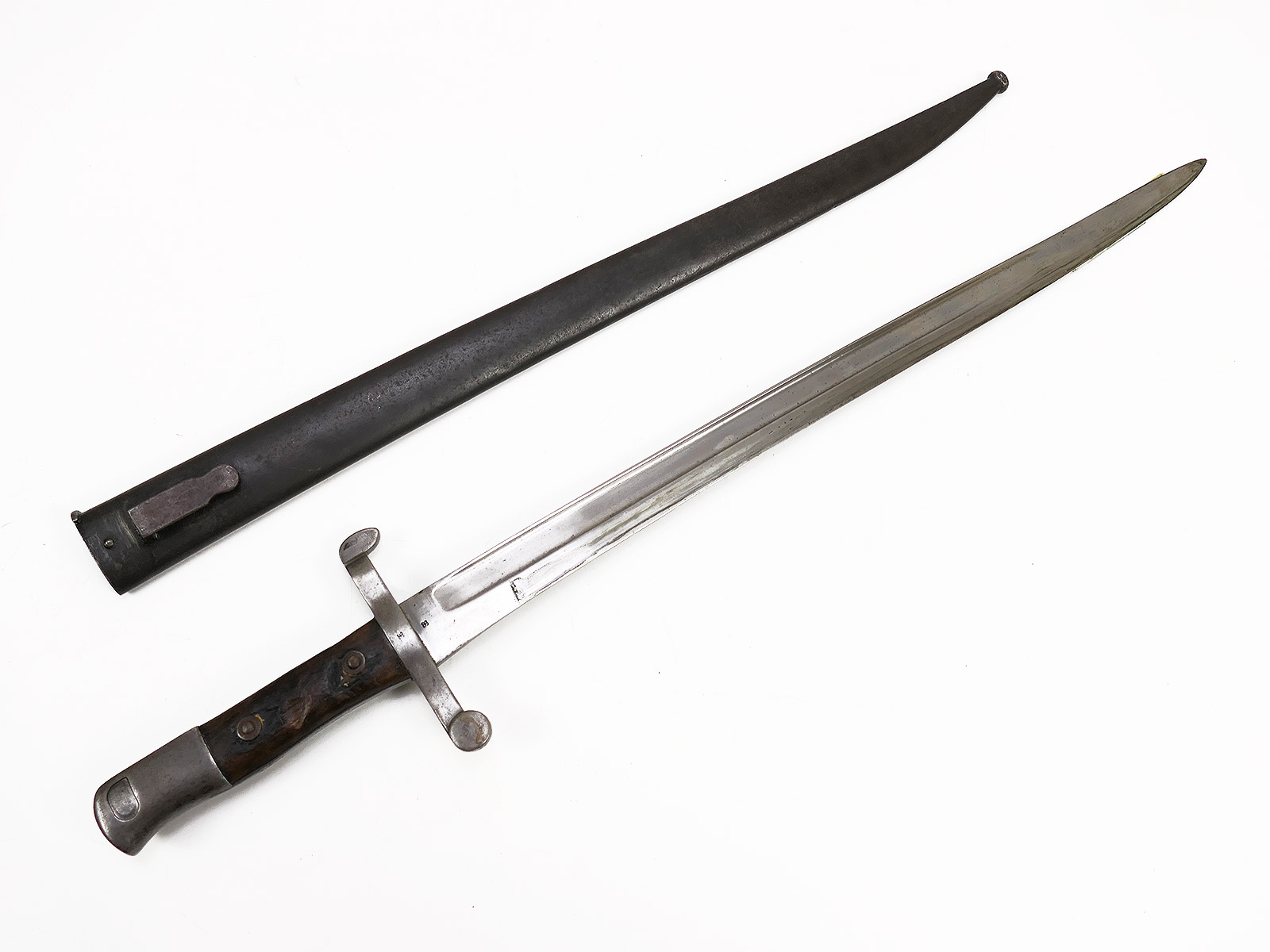 WK1 Österreich M1886 Seitengewehr Bajonett zum portugiesischen Kropatschek-Gewehr