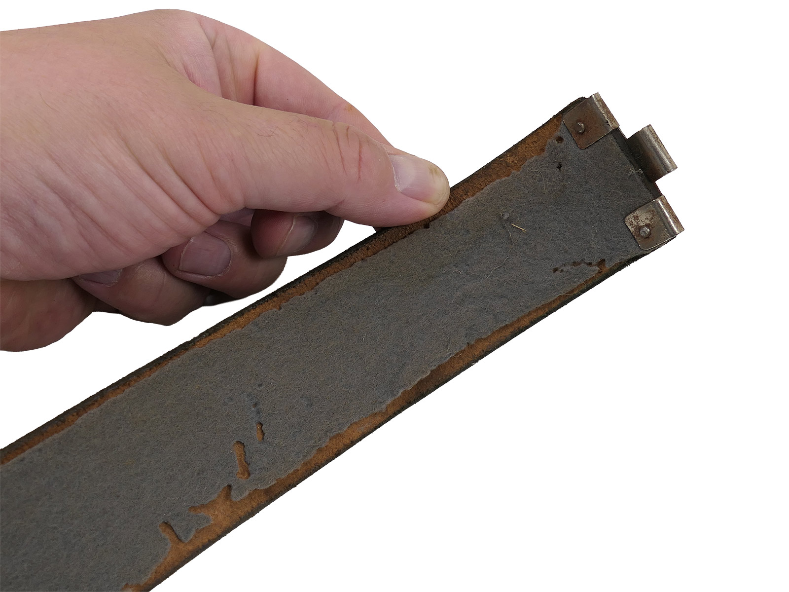 Original Lackleder Koppelriemen Wehrmacht Gesamtlänge 98cm Koppel COLLECTION BATTLE WORN