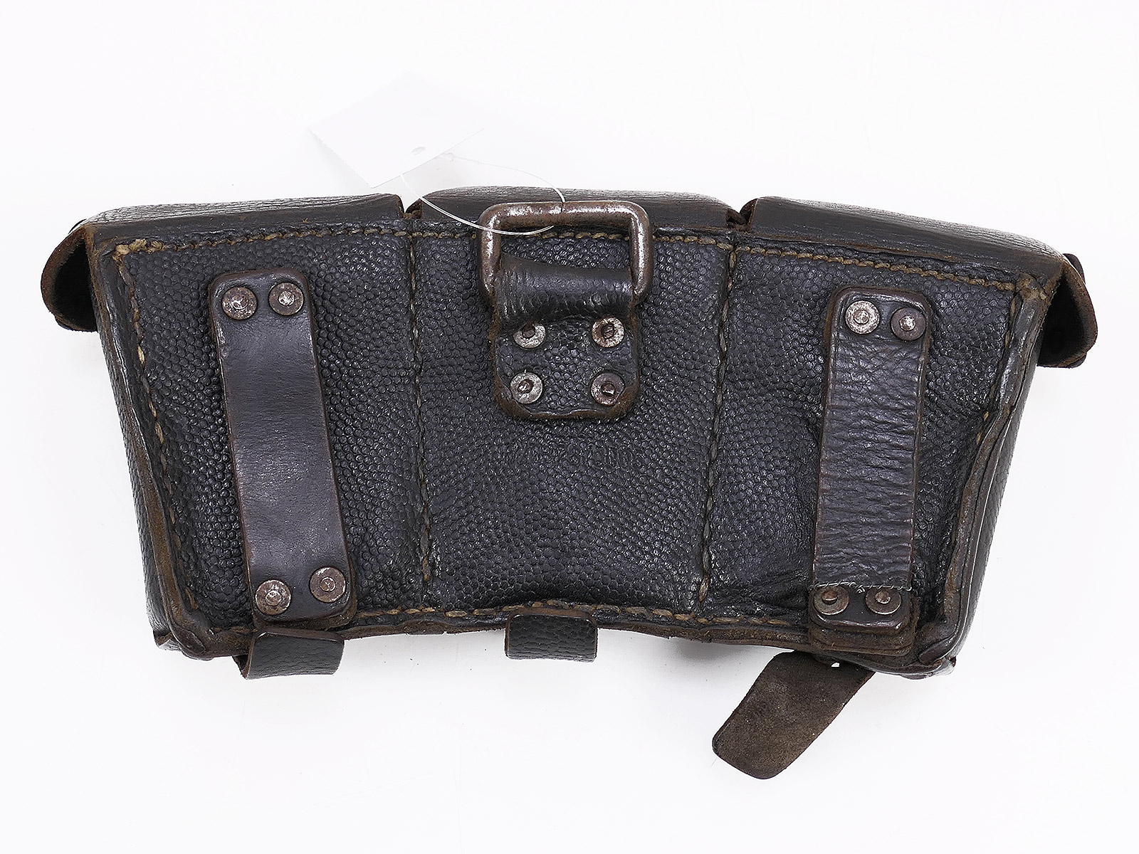Einzelstück - Wehrmacht K98 3er Patronentasche schwarz ORIGINAL Rbnr. COLLECTION