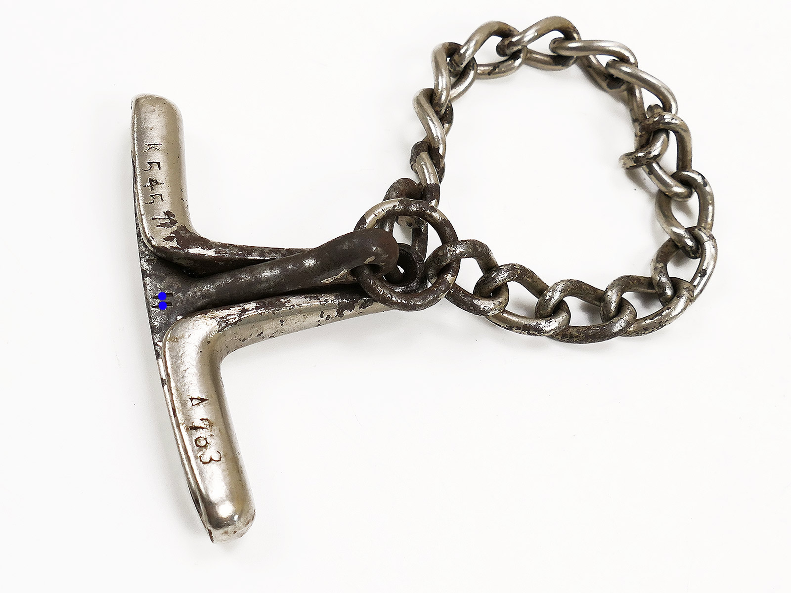 #6 SS Hand Knebel Knebelkette Abführ-, Vorführ- oder Knebelkette ANTIK