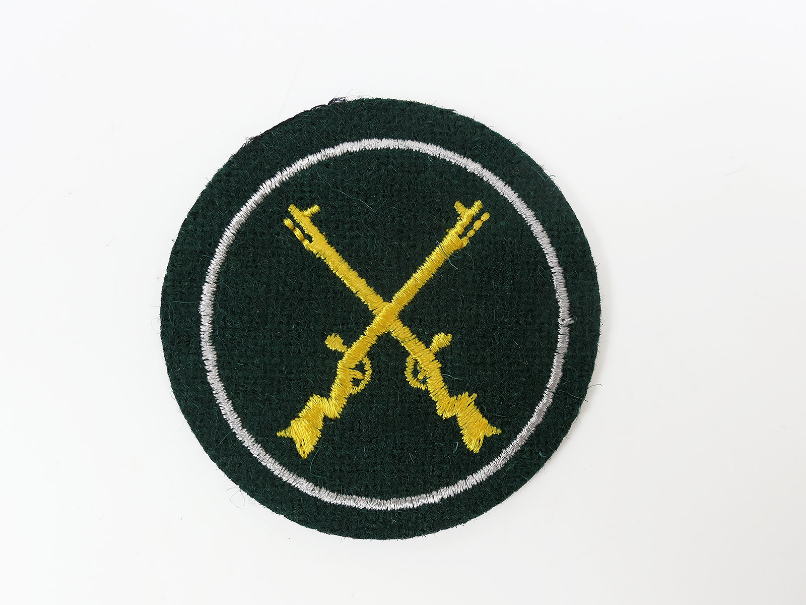 Wehrmacht 1x Ärmelabzeichen Waffenmeister M36 flaschengrün Abzeichen Feldbluse