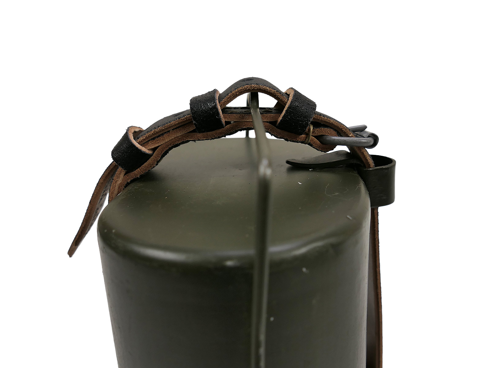 SET Typ Wehrmacht Eßgeschirr Kochgeschirr mit Riemen / Lederriemen