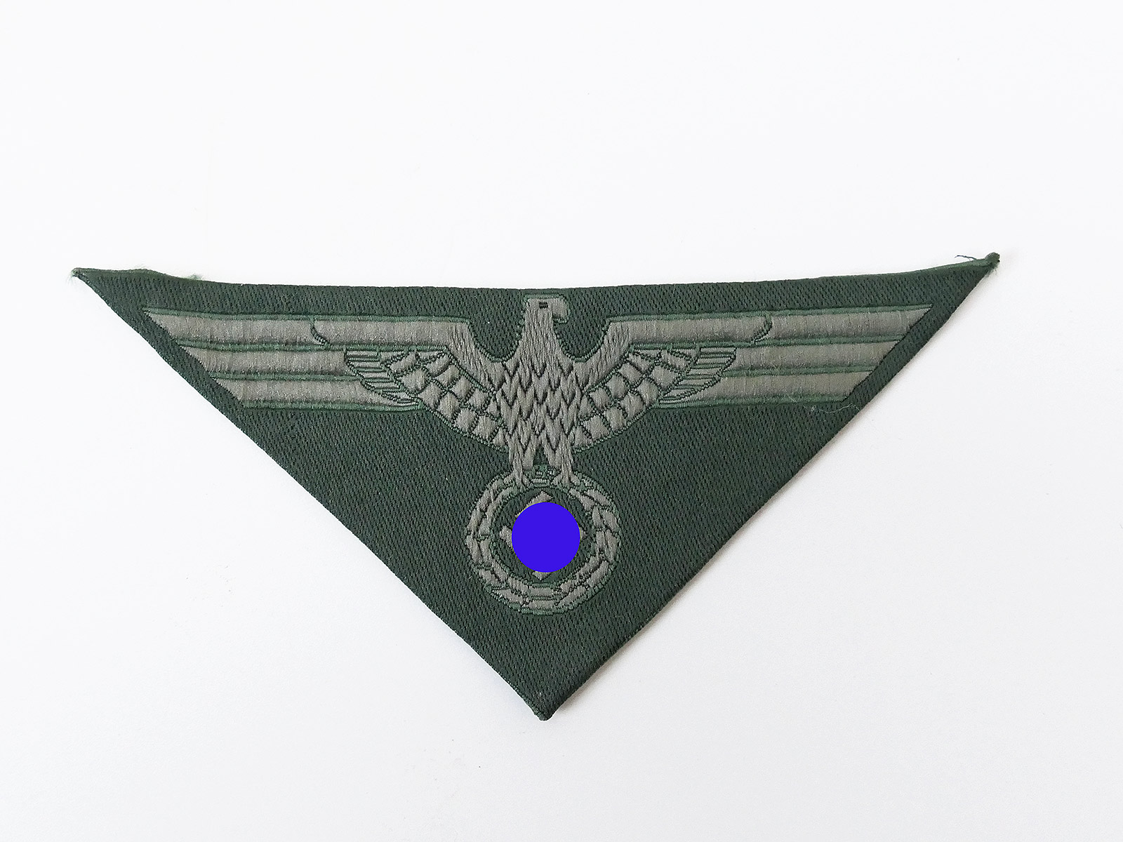 Uniform Brustadler M44 gewebt für Feldbluse Heer UV neutral ausgeschnitten und gefaltet