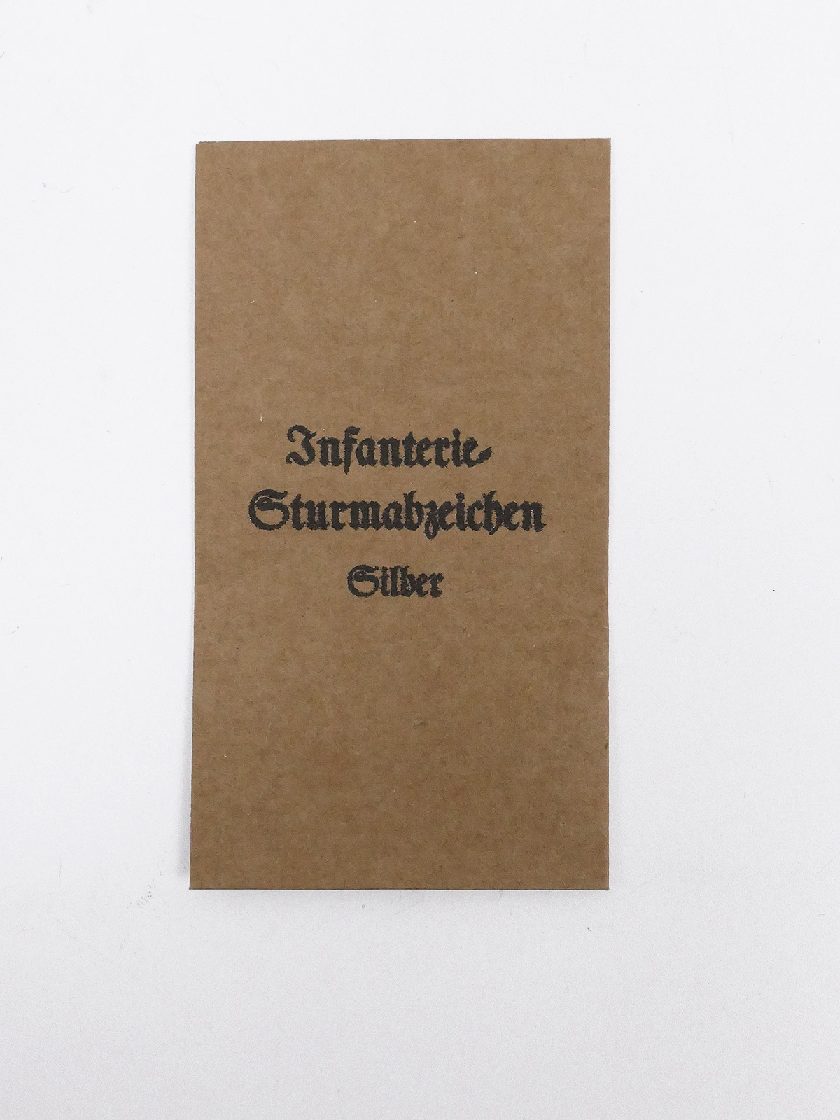 Verleihungstüte für Orden + Auszeichnungen - Infanteriesturmabzeichen Silber
