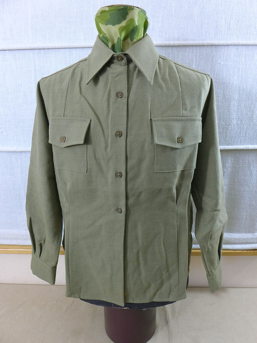 8541-5 US ARMY WAC Damen Hemd Uniform Women Mustard Service Shirt Dress