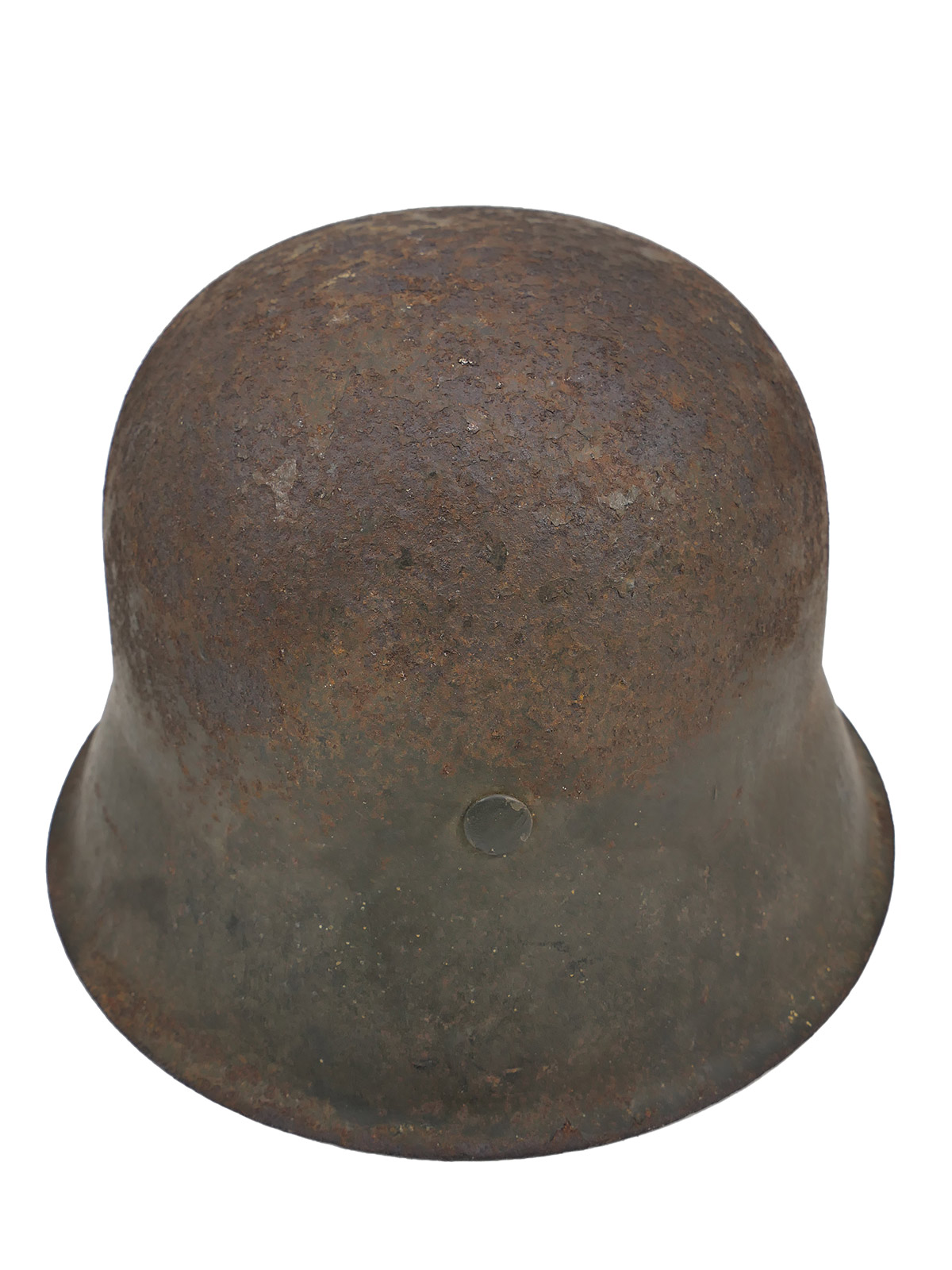 Wehrmacht SD Stahlhelm M42 mit Helmfutter u. Kinnriemen ORIGINAL SCHEUNENFUND