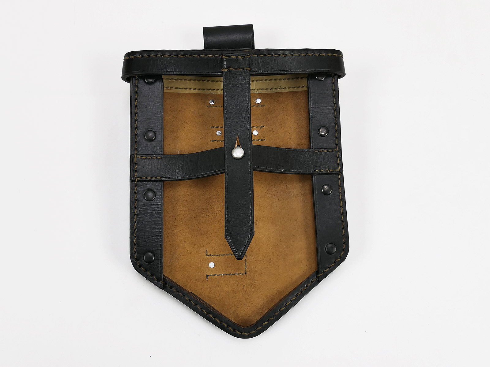 Wehrmacht Klappspatentasche 1.Modell *Handcrafted* für Klappspaten