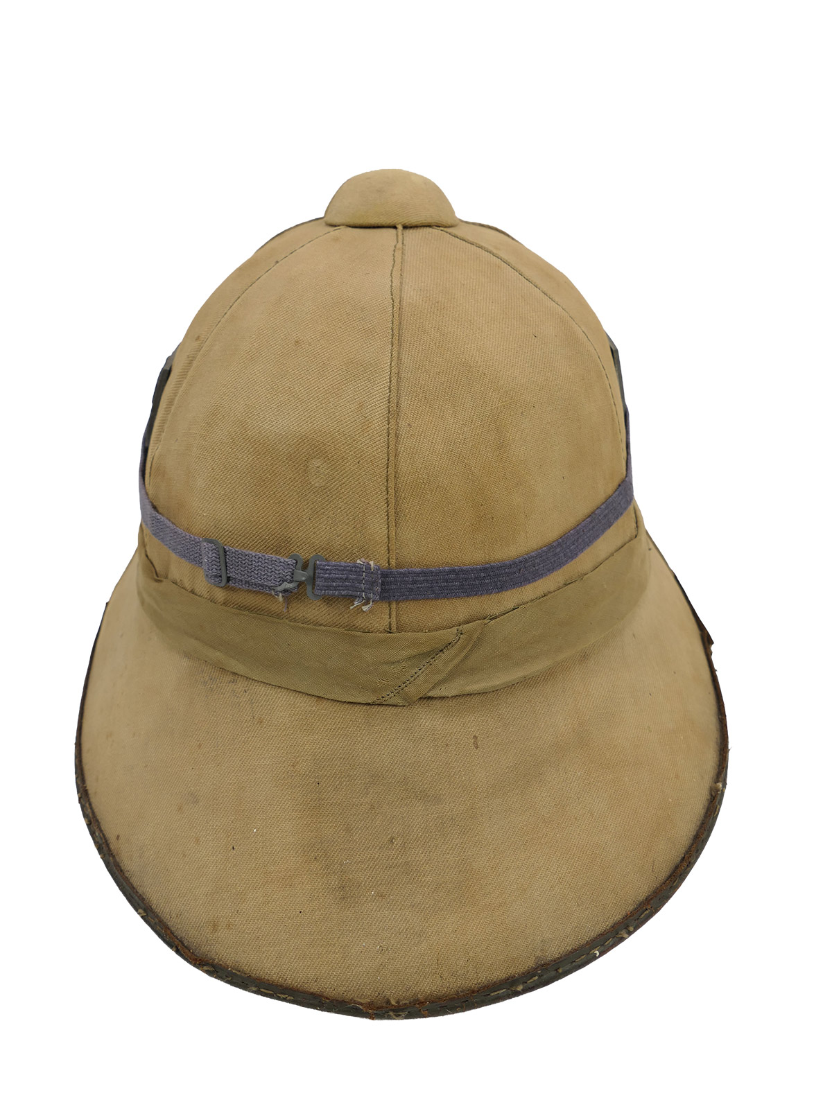 Original Tropenhelm Afrikakorps Carl Halfar Wehrmacht DAK mit Staubschutzbrille COLLECTION