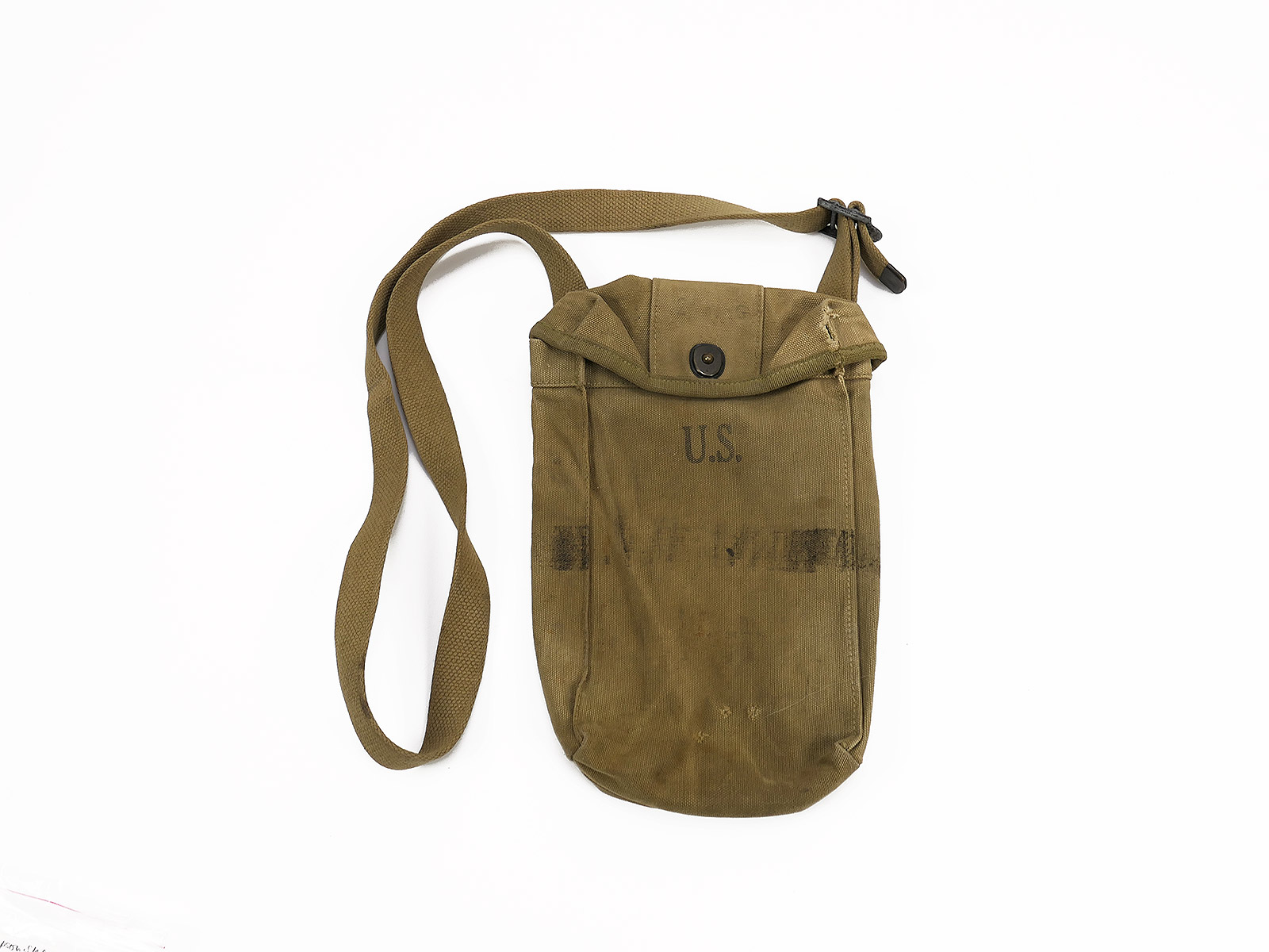 Original US Army WW2 Pouch Magazine 30rd Thompson SMG Magazintasche Boyt-42 COLLECTION BATTLE WORN