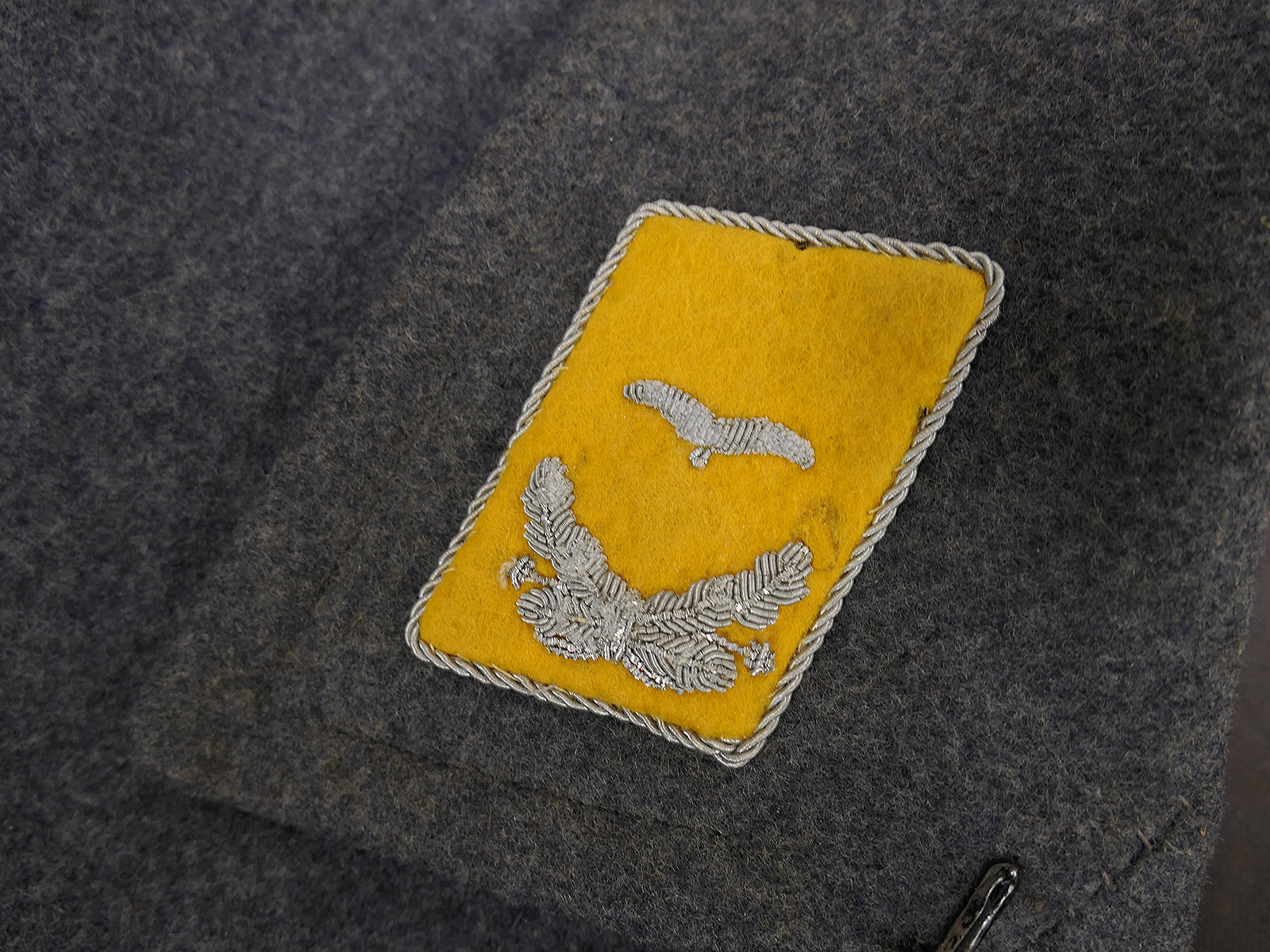 Original WK2 Luftwaffe M40 Mantel Wintermantel Leutnant LBA 41 gestempelt TOP COLLECTION