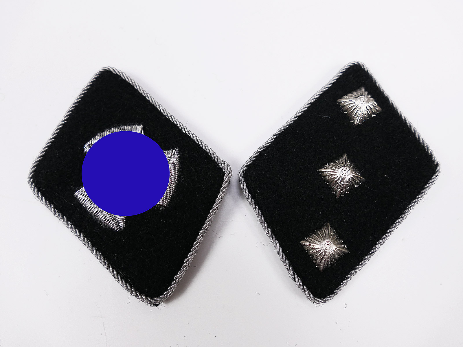 Waffen SS Kragenspiegel Untersturmführer 27. Gren. Division LANGEMARCK für Feldbluse Uniform