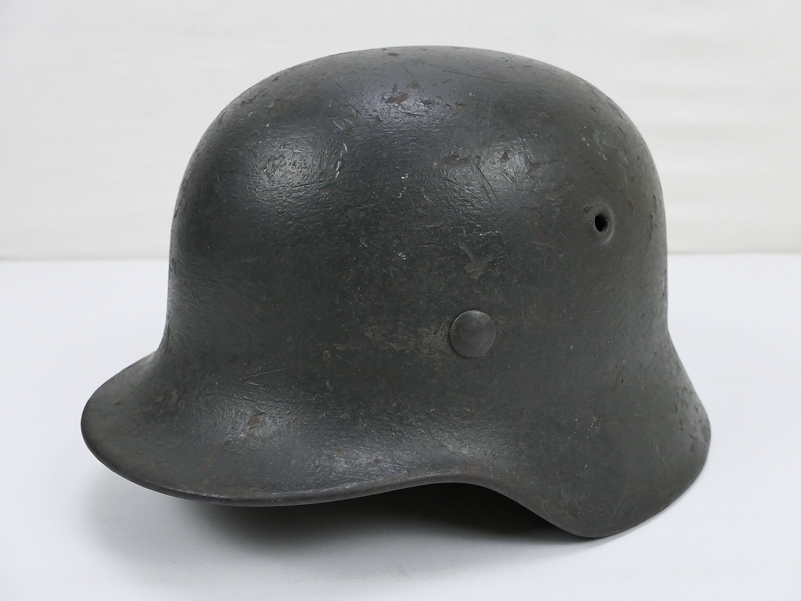 Wehrmacht Original M40 Stahlhelm Helm ET64 mit Original Helmfutter