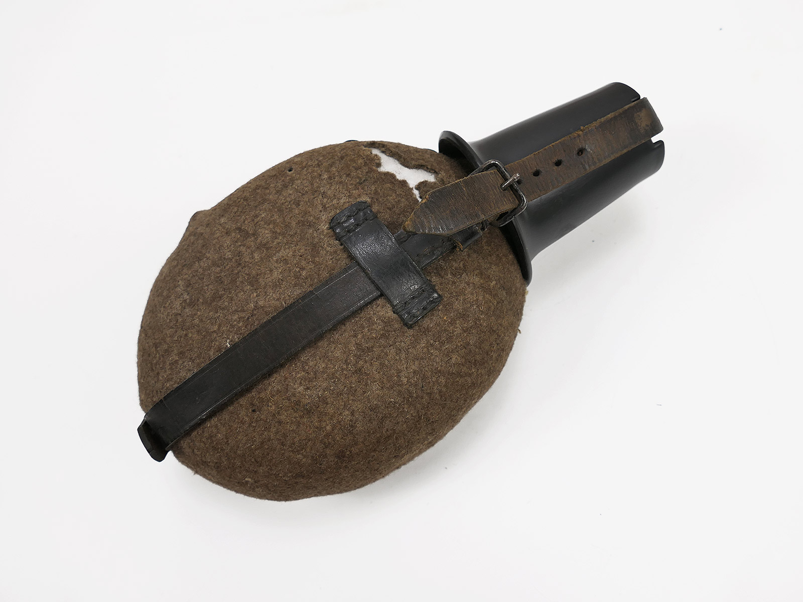 Wehrmacht Original Feldflasche W.A.L.39 mit Becher Wasserflasche 