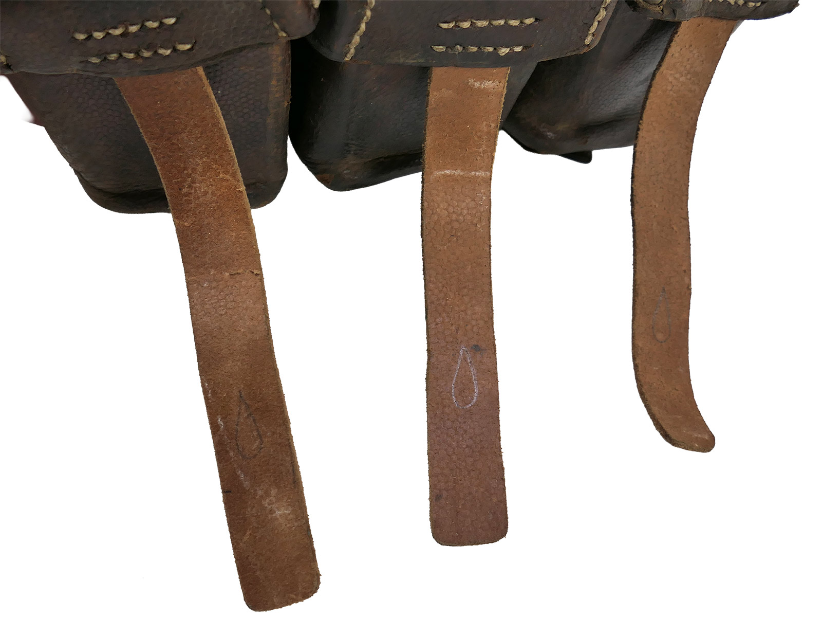 2x Ersatzteilträger Original WK1 Patronentasche Bastlerstücke unvollständig COLLECTION BATTLE WORN