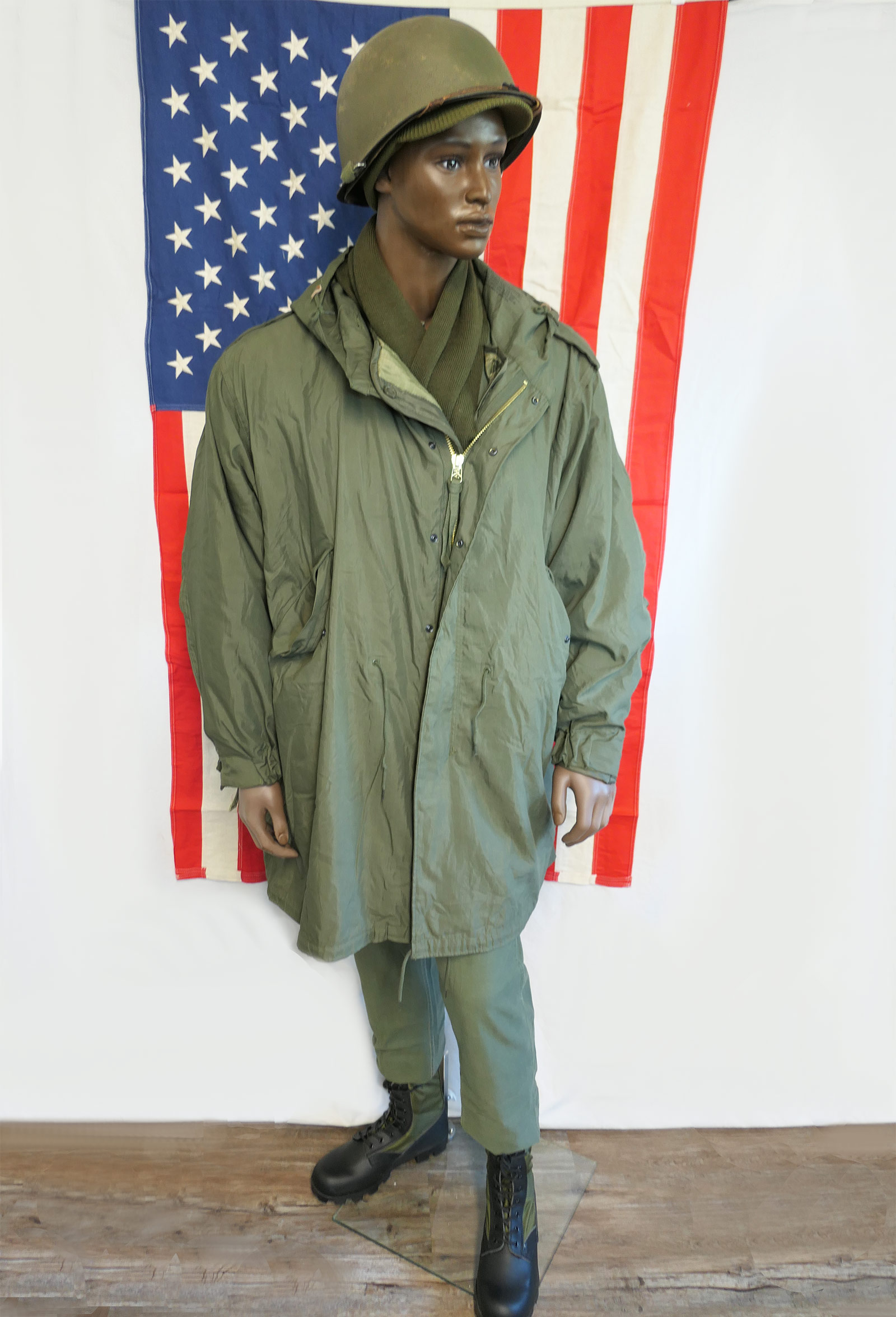 Unbenannt-2ZWUEe3r28oPcz US Army Shell Parka Kapuzenparka M-1951 mit Futter Liner M51 Korea Vietnam oliv