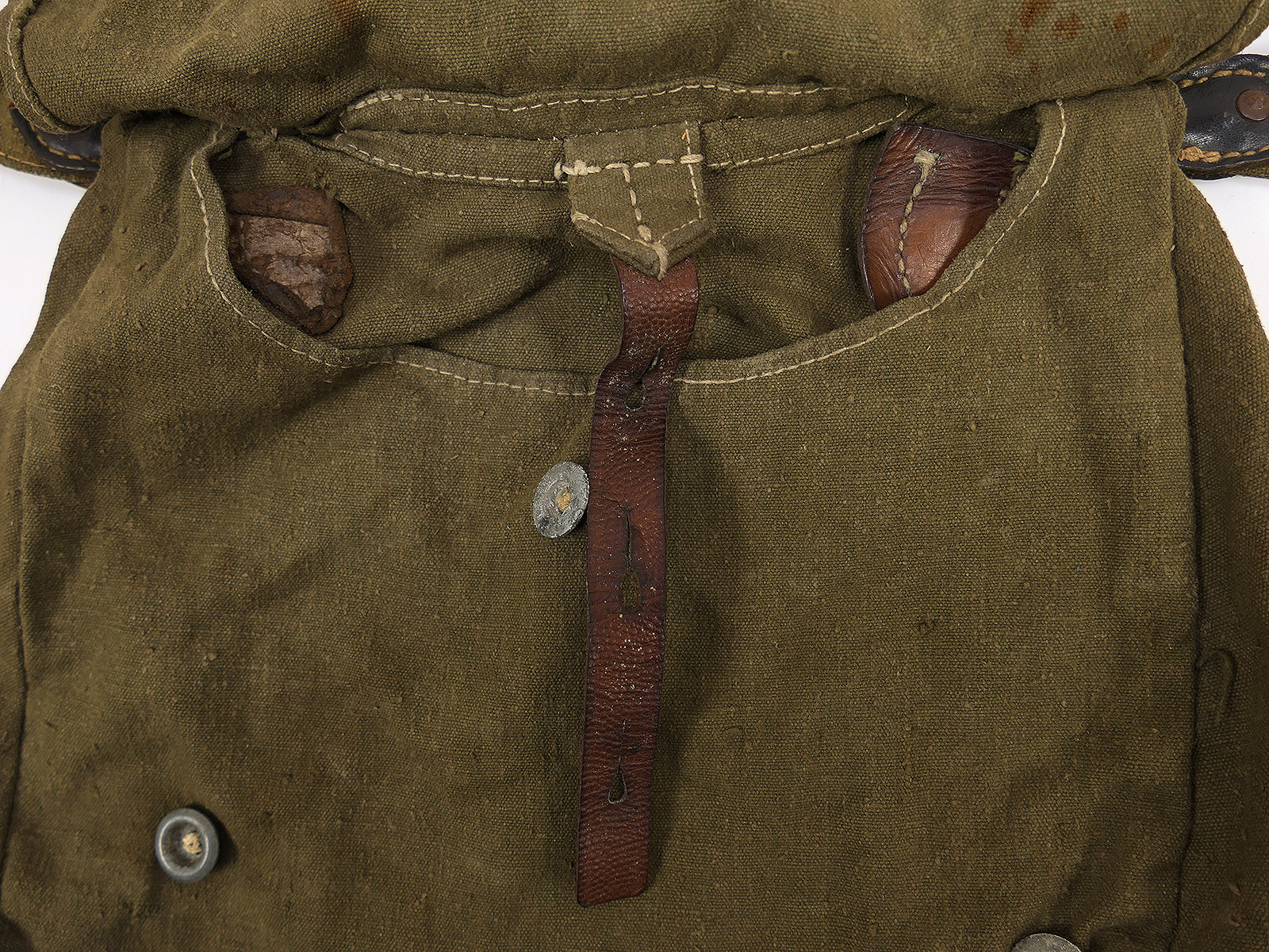 WW2 Wehrmacht Original M31 Brotbeutel mit Riemen COLLECTION BATTLE WORN