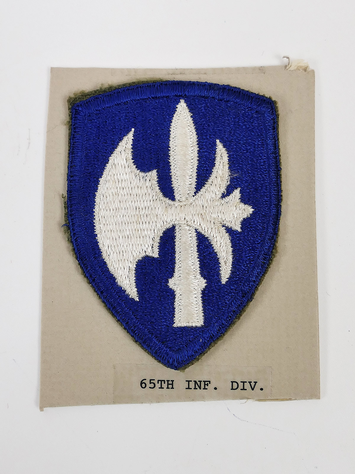 Original US ARMY WW2 Infanterie Divisionsabzeichen Patch - 65th Infantry Division Abzeichen