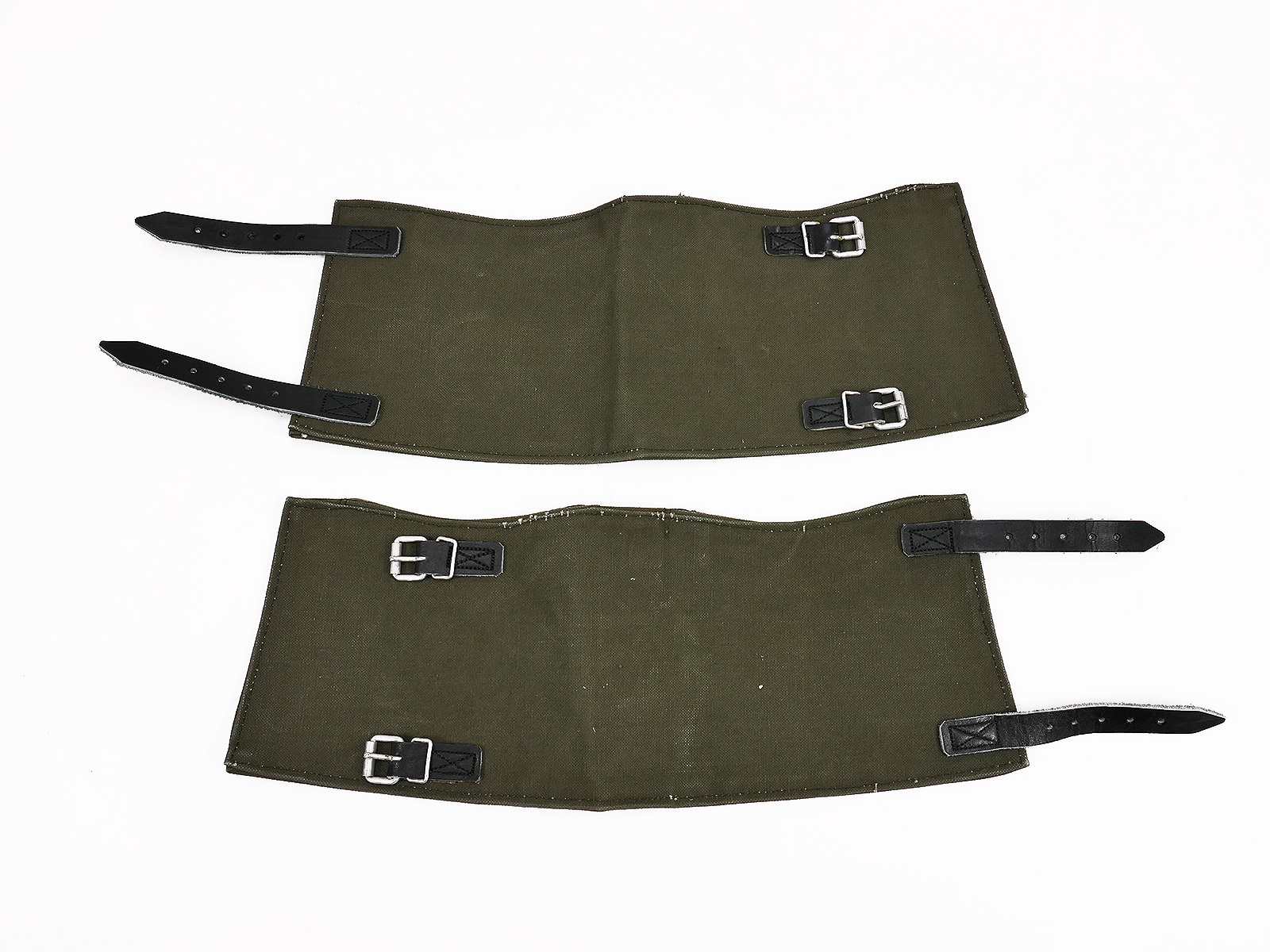 Einzelpaar -  Paar Wehrmacht Gamaschen feldgrau Heer mit Reichsbetriebsnummer