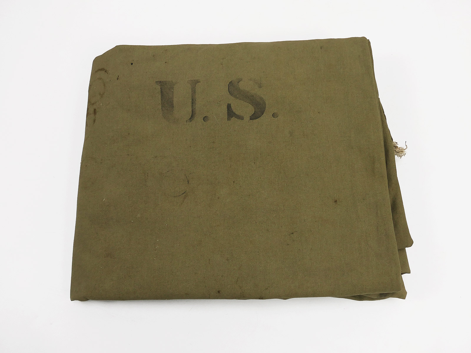 P1568241 Original US Army WW2 khaki Zeltplane Zelt Shelter Zeltbahn
