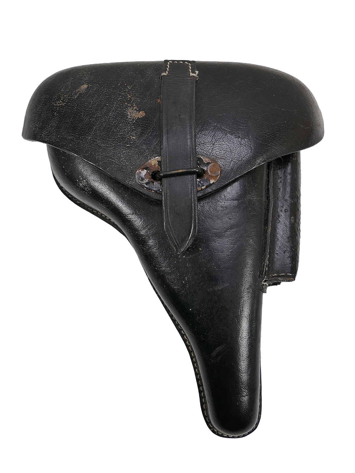 Einzelstück - Wehrmacht P38 Holster Koffertasche Lederholster Pistolentasche BATTLE WORN