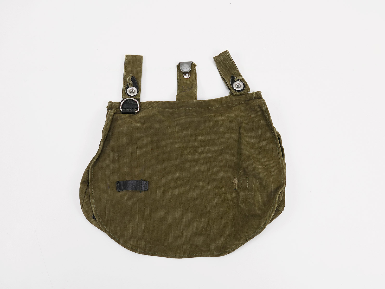 #05 Vintage Brotbeutel alte Art Filmrequisite modifiziert Typ wie WK1 Kaiserlich feldgrau