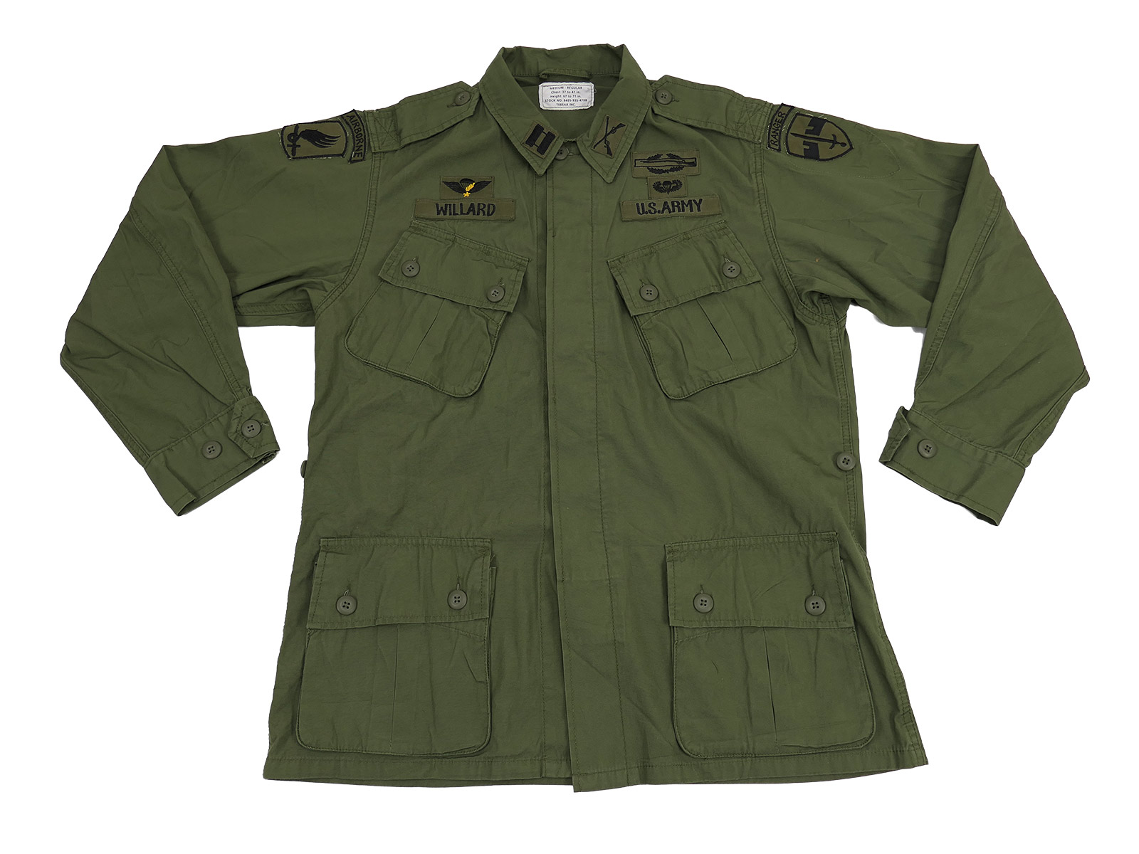 US Army Feldjacke Vietnam Jungle Jacket M64 CPT. Willard Apokalypse Now