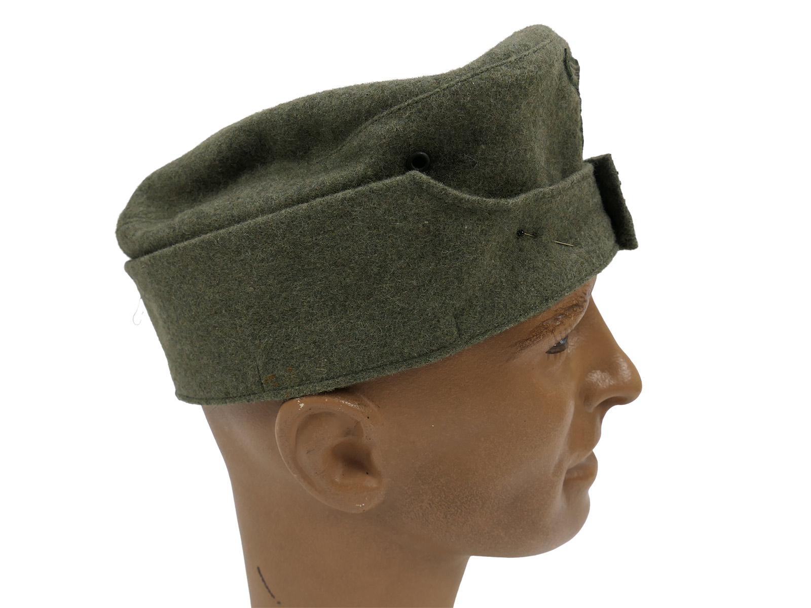 Wehrmacht Heer antikes M42 Schiffchen für Mannschaften Gr.57 BATTLE WORN