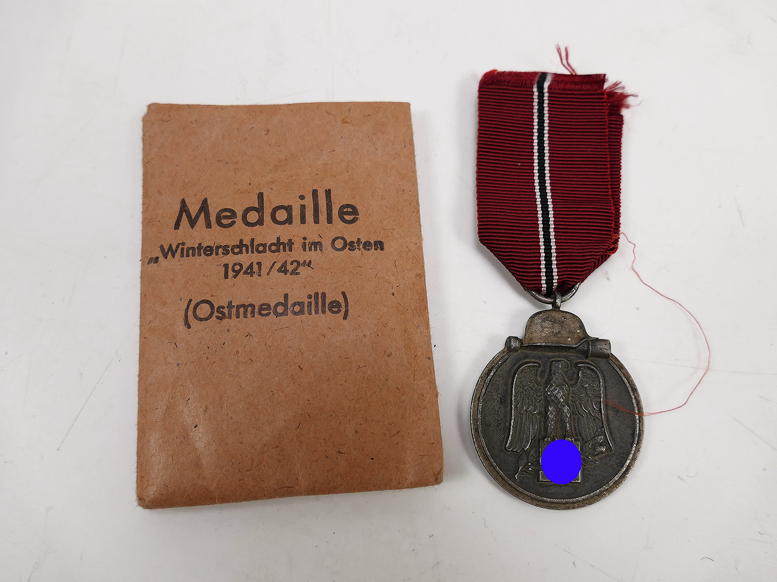 Wehrmacht Original Medaille Winterschlacht im Osten Ostmedaille mit Verleihungstüte