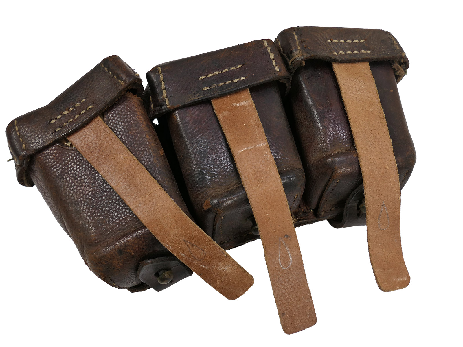 2x Ersatzteilträger Original WK1 Patronentasche Bastlerstücke unvollständig COLLECTION BATTLE WORN