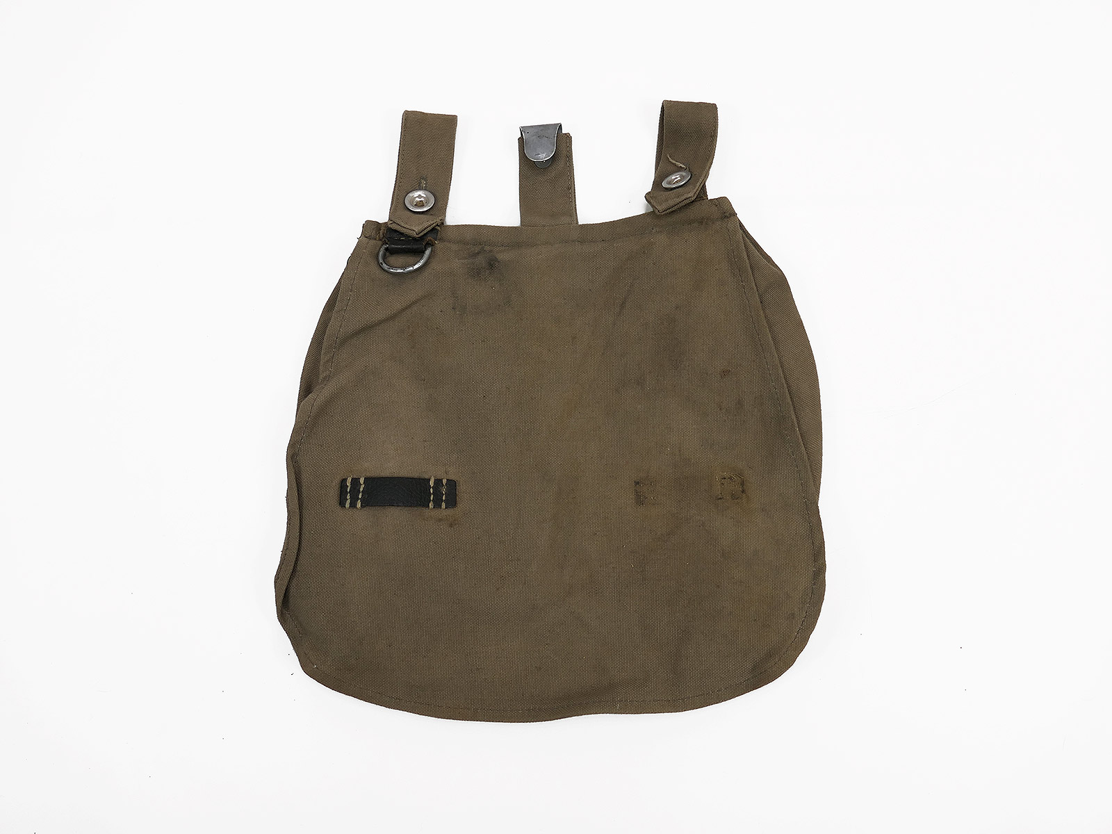 #03 Vintage Brotbeutel alte Art Filmrequisite modifiziert Typ wie WK1 Kaiserlich feldgrau