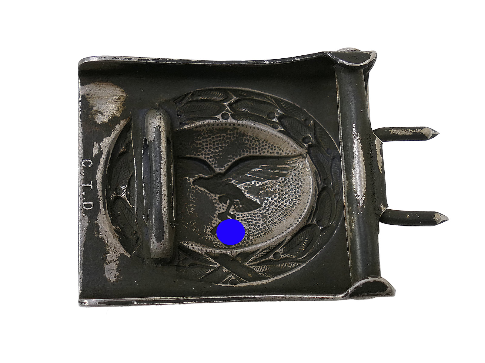 Vintage Luftwaffe Koppelschloss Aluminium C.T.D. COLLECTION